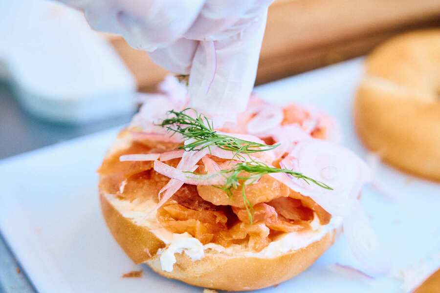 ベーグルサンドもご提供しています