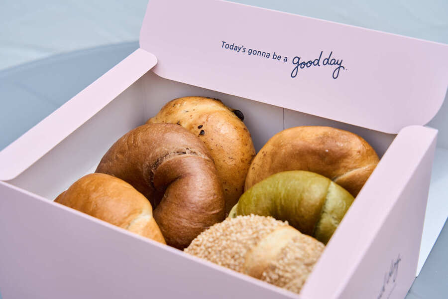 豊富な種類のベーグル