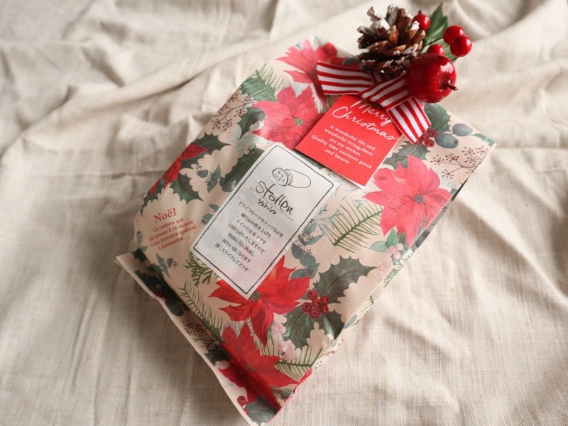 クリスマスらしいラッピング♪
